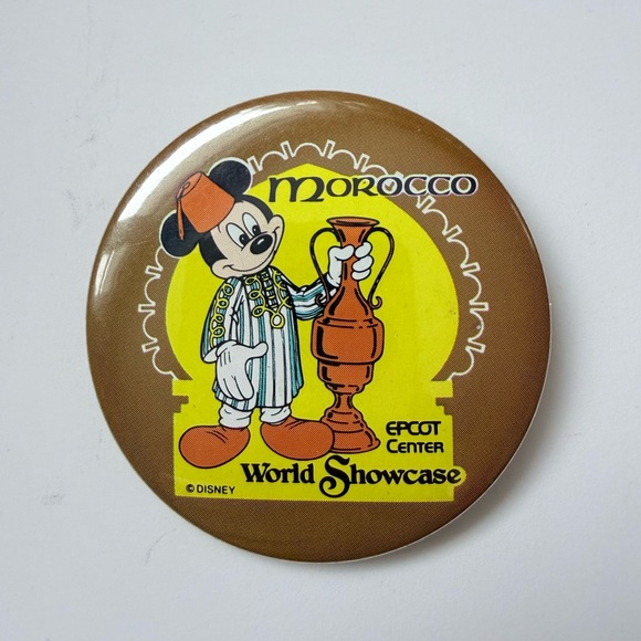 Vintage Disney Epcot Buttons  - Lot Of 5 Rare 90’s Collector World Showcase Pins - Picture 4 of 7